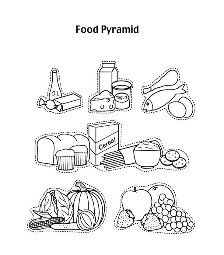 736x838 Food Group Coloring Pages