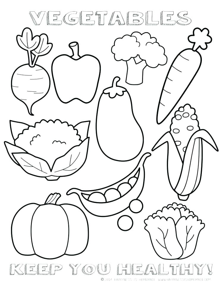 750x971 My Healthy Plate Coloring Page Good For Vegetable Pages Food Idea