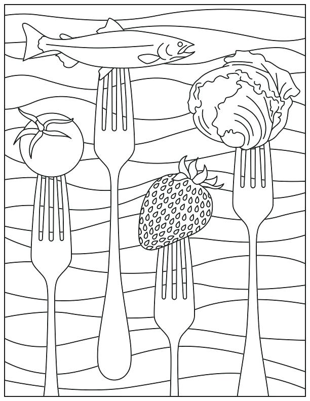 612x792 Coloring Page Collection Protein Coloring Pages Steak Coloring