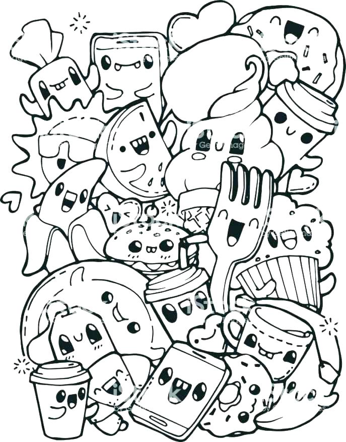 687x877 Coloring Pages Of Food Coloring Pages Of Food Breakfast Coloring
