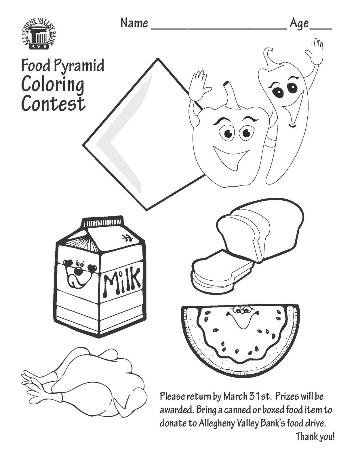 1237x1600 Food Pyramid Coloring Pages