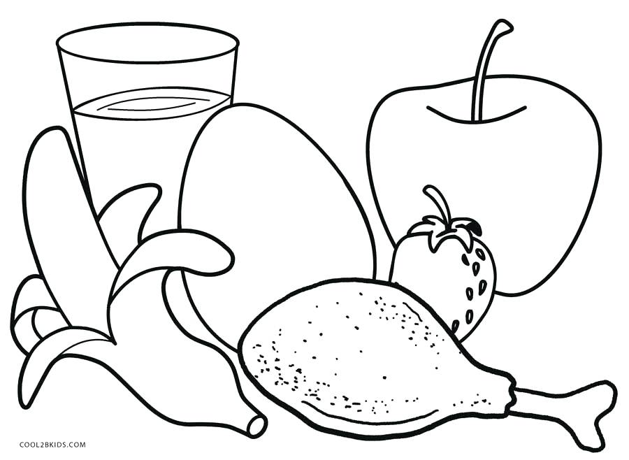 900x658 Food Coloring Pages Coloring Pages Of Food Cute Food With Faces