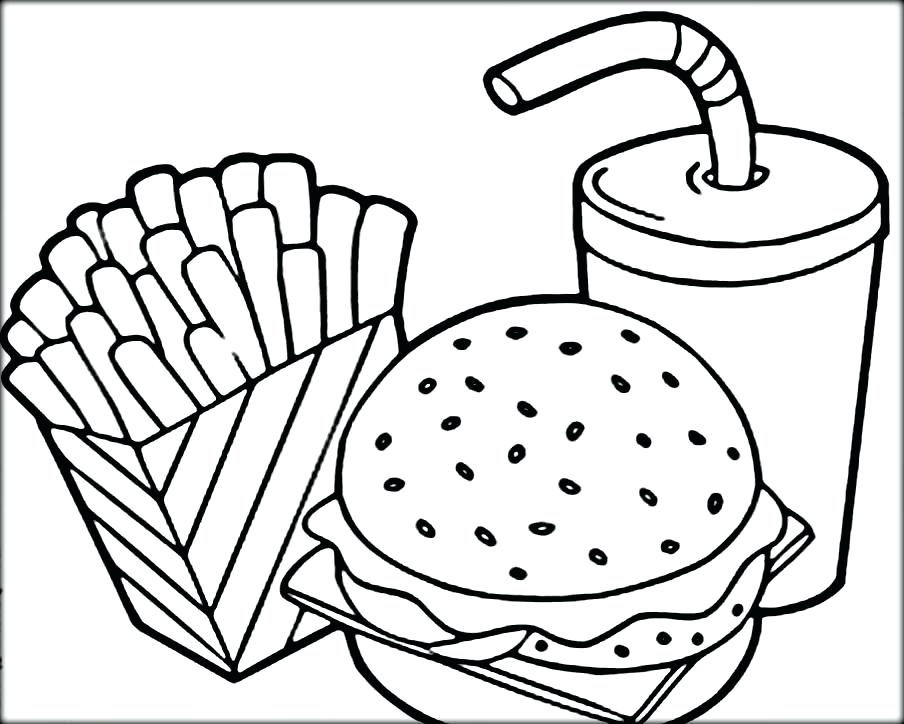 904x724 Coloring Pages Food