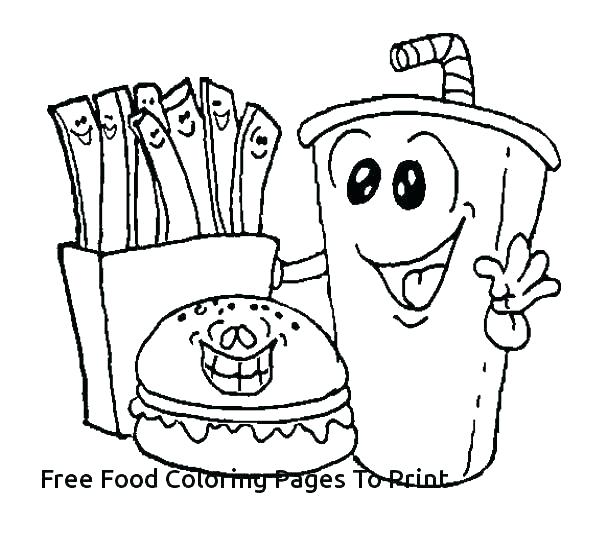 592x536 Food Coloring Pages
