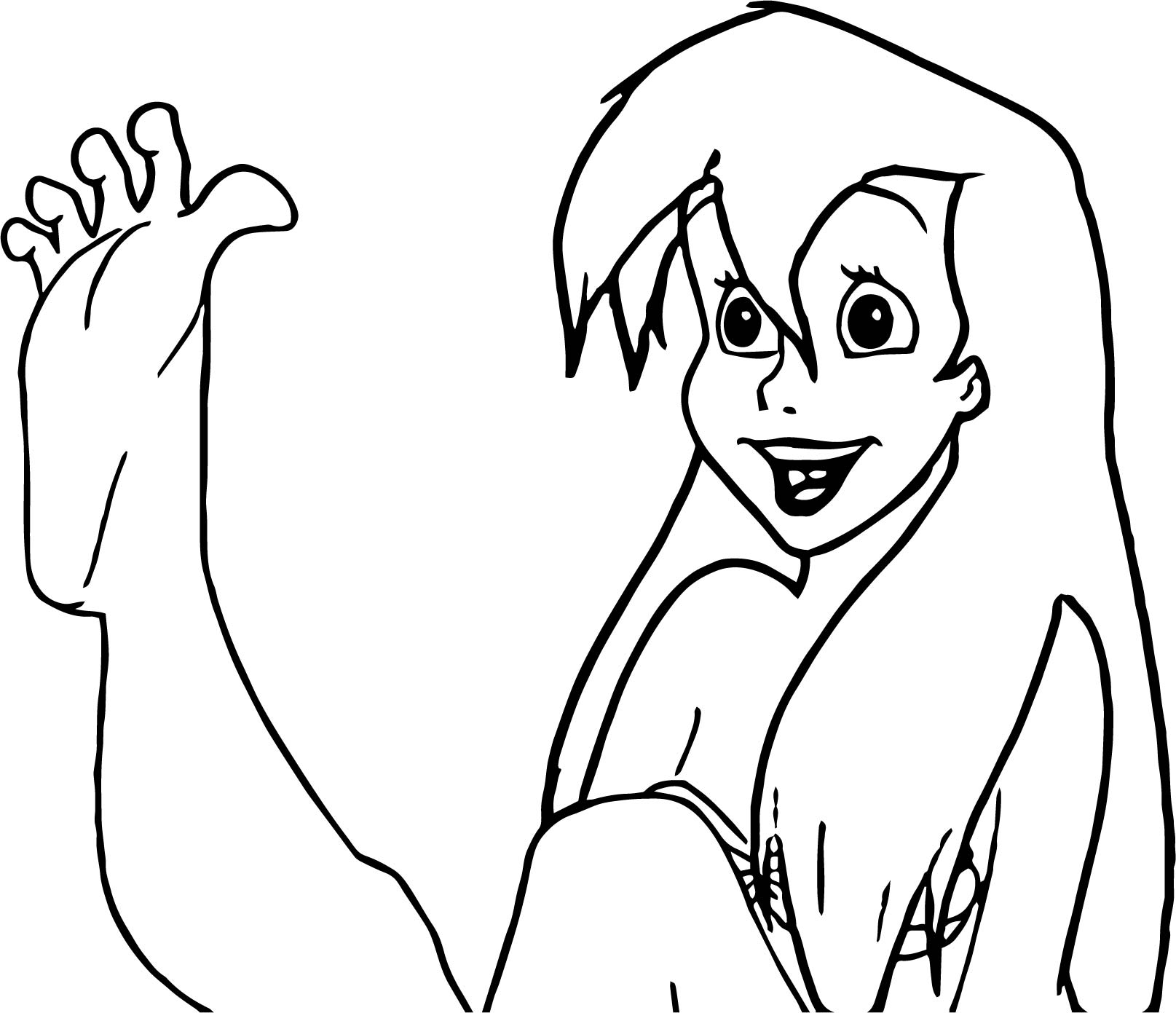 1615x1391 Foot Coloring Page