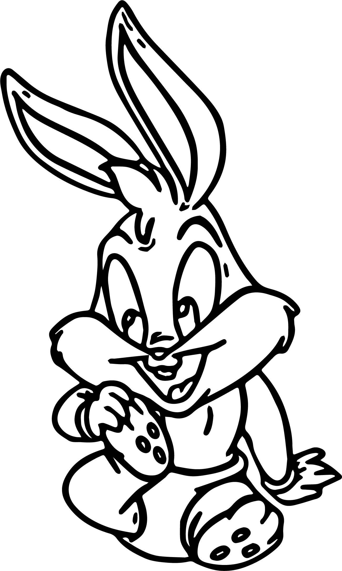 1301x2172 Amazing Baby Bugs Bunny Looking Foot Coloring Page Wecoloringpage