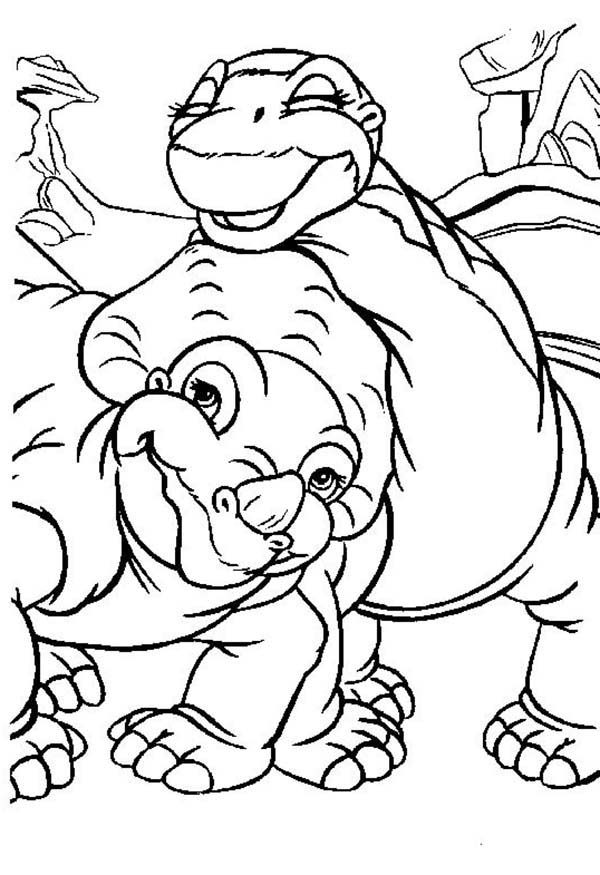 600x875 Land Before Time, Cera And Little Foot Land Before Time Coloring