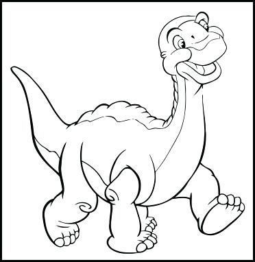 372x382 Little Foot Coloring Pages Land Before Time Coloring Pages Land