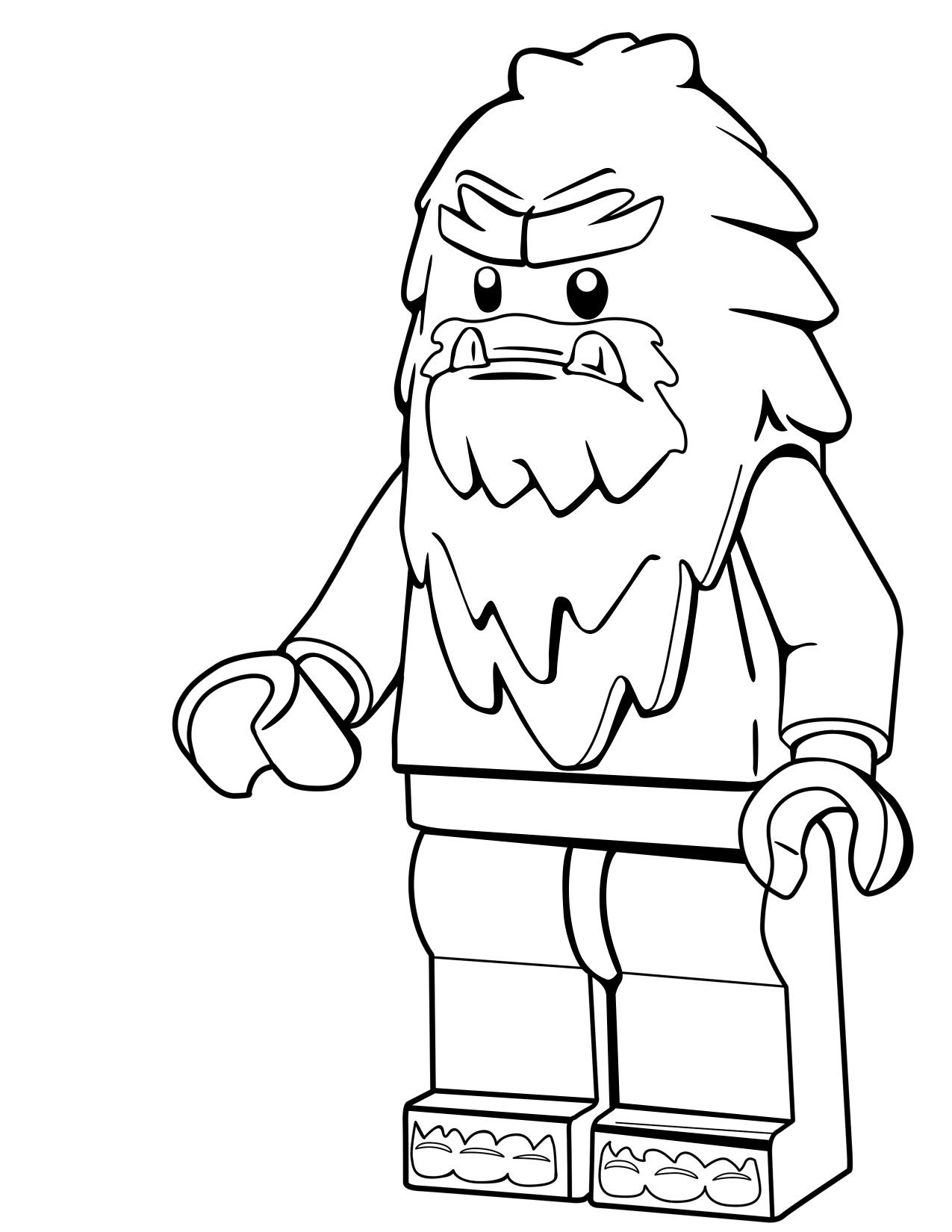 1275x1650 Download This Lego Big Foot Colouring Page And More