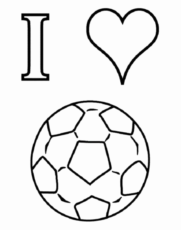 600x763 Football Coloring Pages For Kids Soccer Ball Coloring Pages
