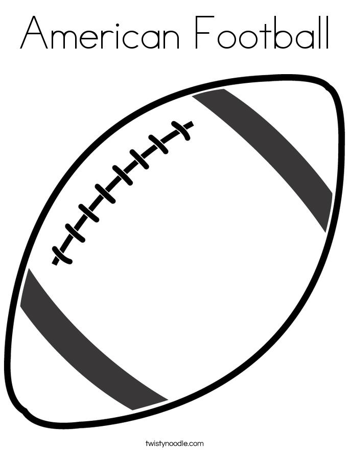 685x886 American Football Coloring Page