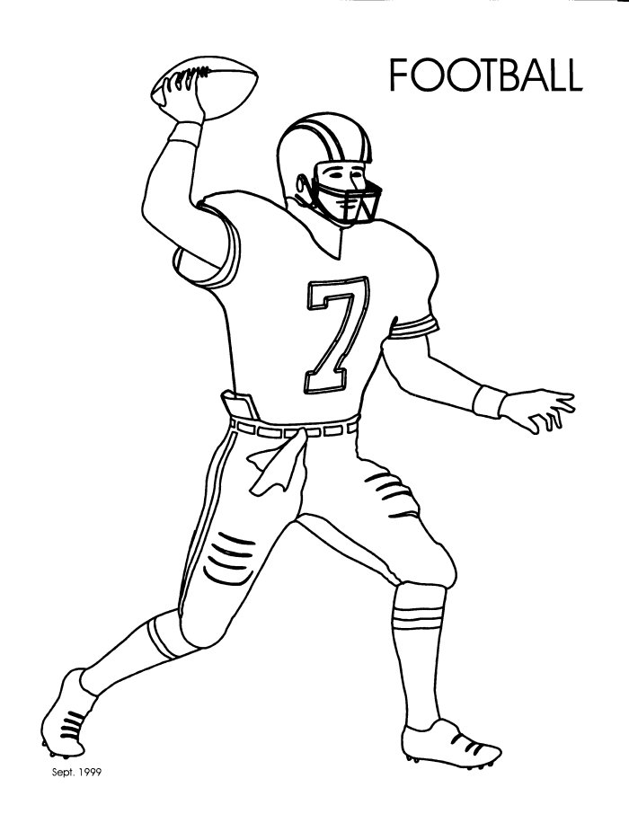 700x906 Football Player Coloring Pages