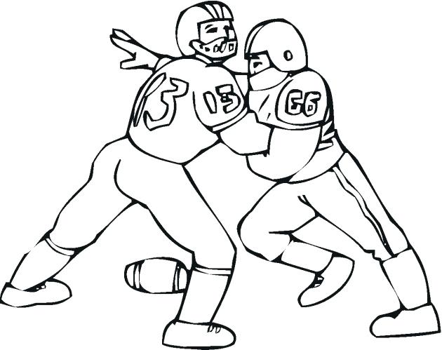 630x499 Printable Sports Coloring Pages Football Player Printable Coloring