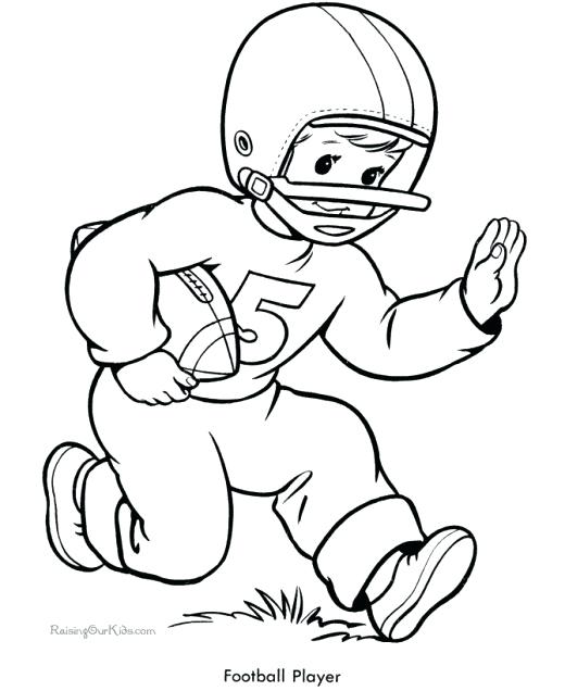 520x636 Football Coloring Pages Sheets For Kids Football Coloring Pictures