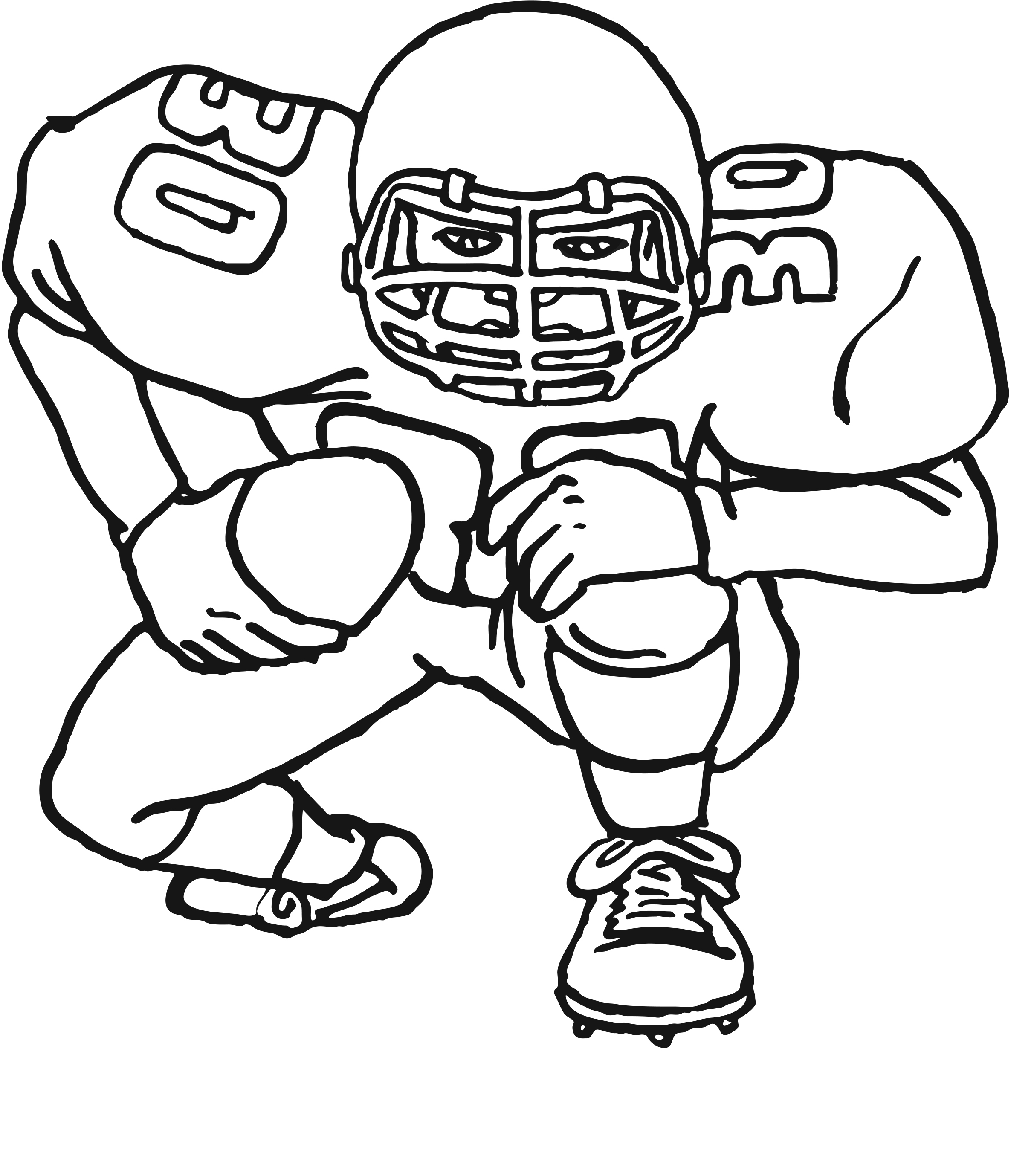 2425x2758 Free Printable Football Coloring Pages For Kids