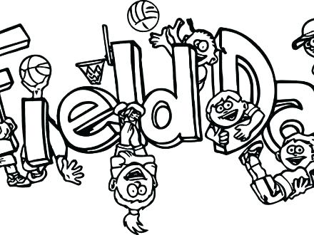 440x330 Football Field Coloring Pages Field Day Coloring Sheet Days