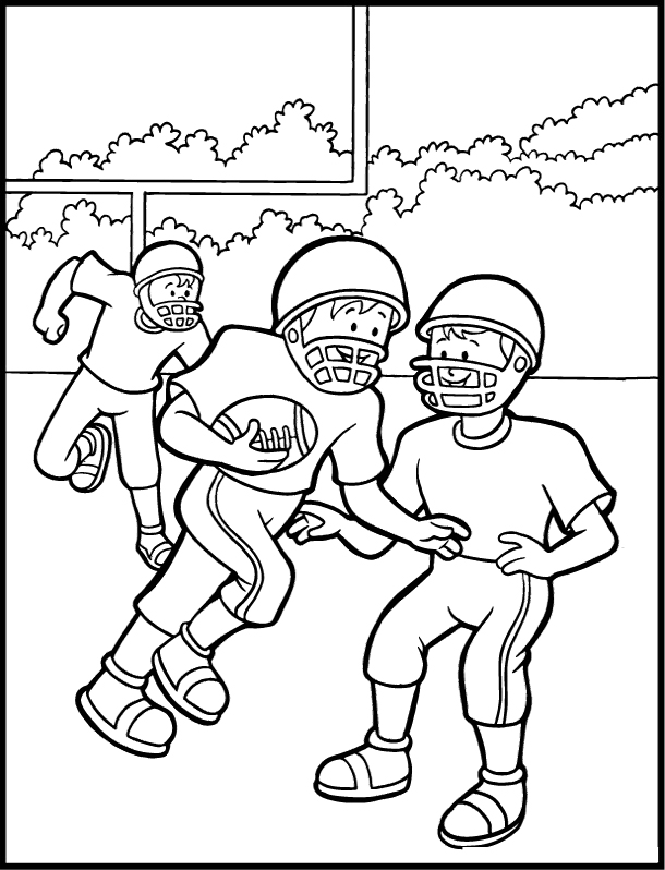 610x798 Football Coloring Pages Online Drawing