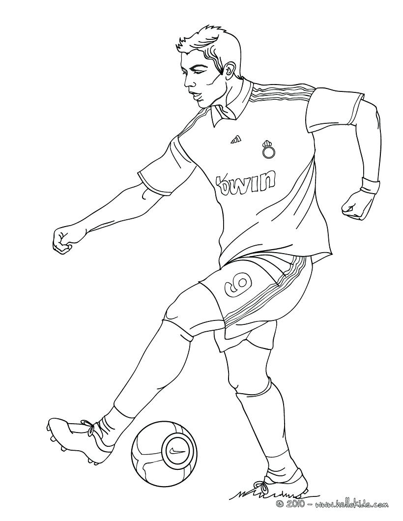 820x1060 Coloring Pages Football Player Coloring Pages Playing Soccer