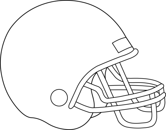 550x432 Blank Football Helmet Coloring Page