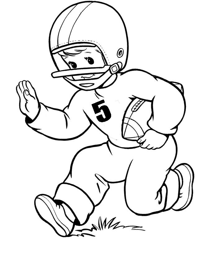670x820 Football Player Number Five Coloring Pages Autumn Coloring Pages