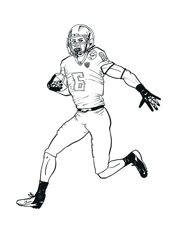 600x776 Coloring Pages Of Football Players