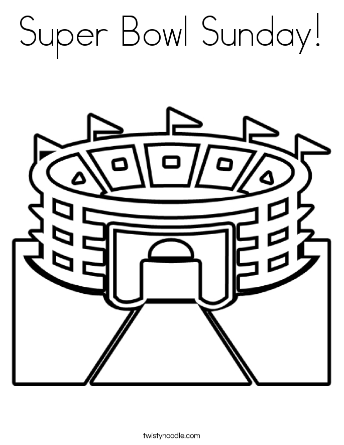 685x886 Super Bowl Sunday Coloring Page