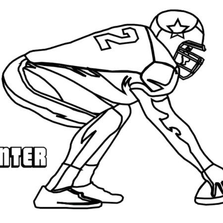 450x450 Dallas Cowboys Players American Football Teams Coloring Pages