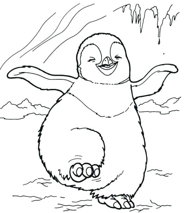 590x683 Free Printable Happy Feet Coloring Pages Color Free Happy Feet