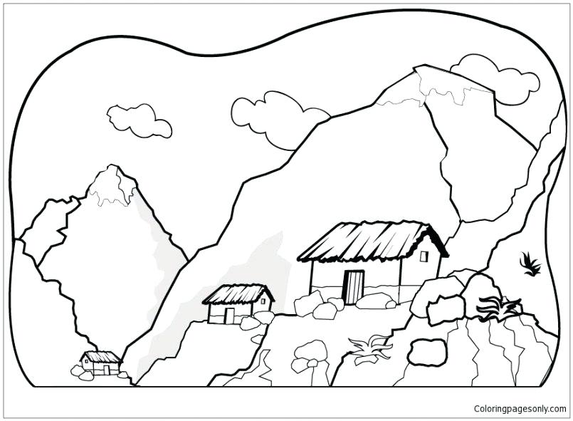 805x591 Footprints Coloring Page
