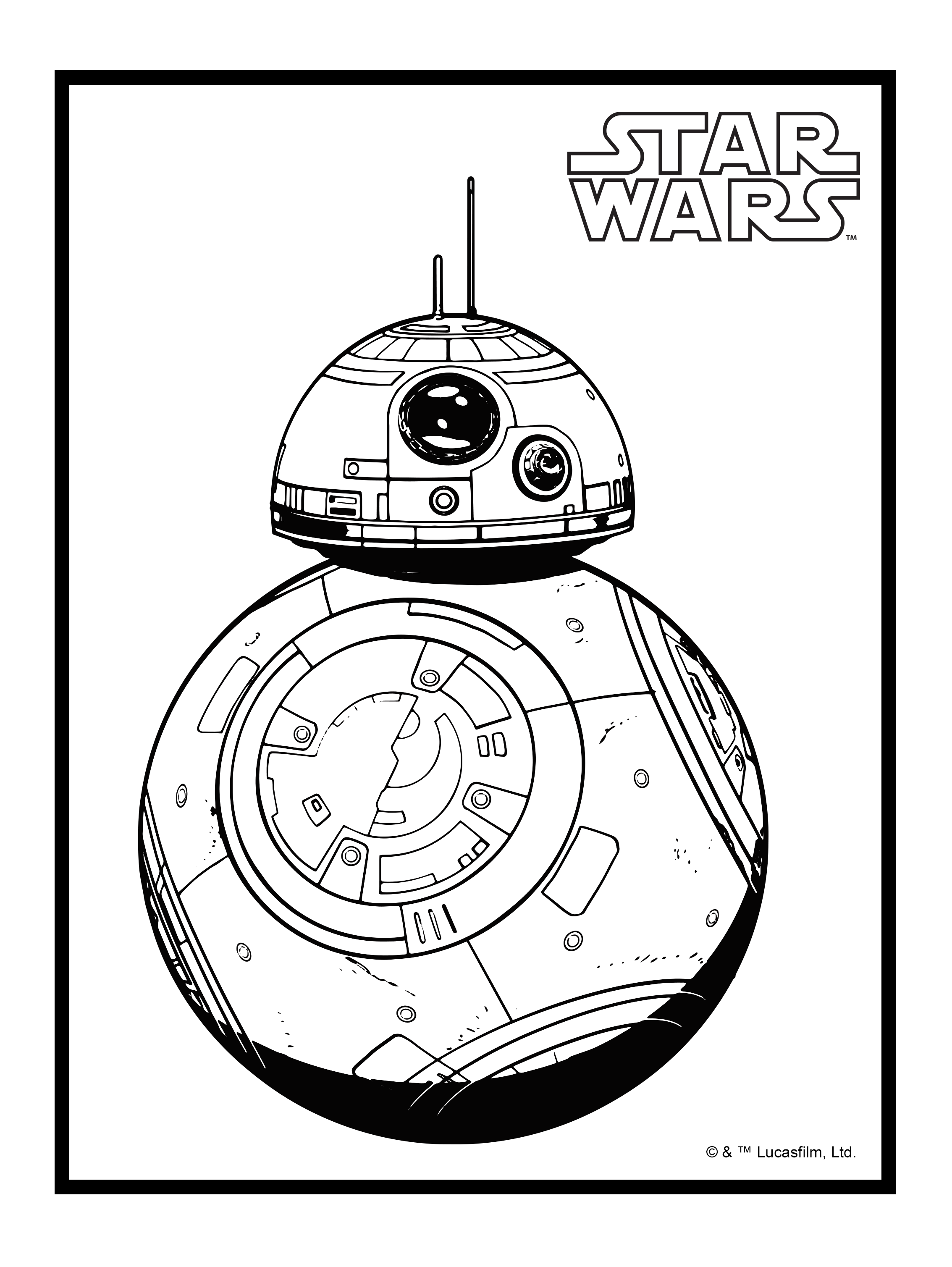 2267x3017 Innovative Ideas Bb Coloring Page Bb The Force Awakens