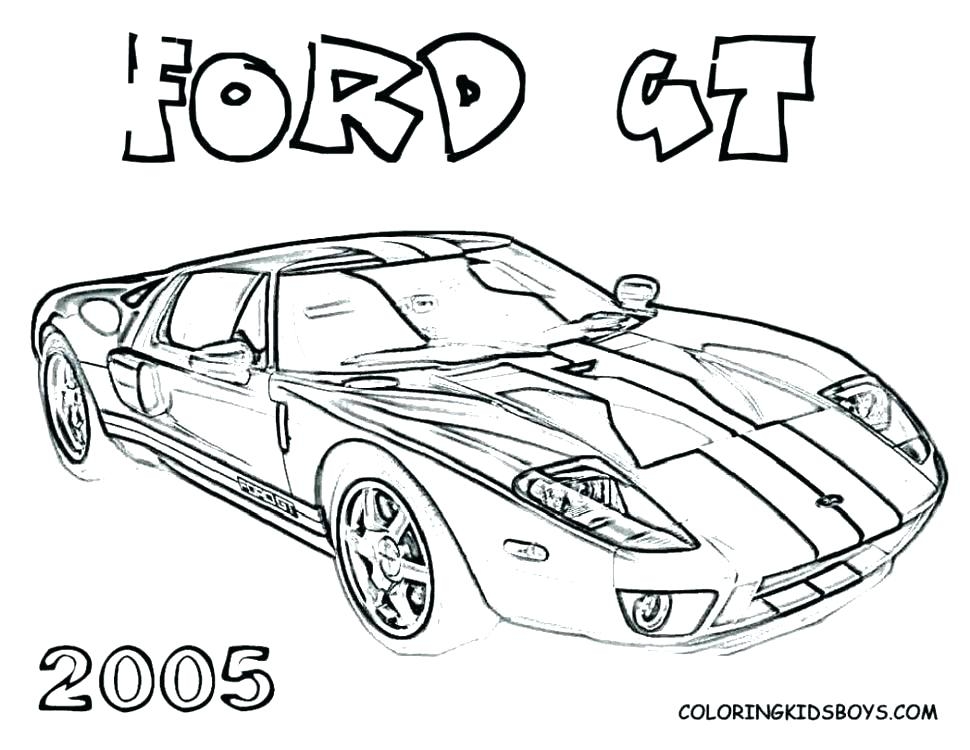 970x750 Ford Gt Coloring Pages Printable Coloring Page
