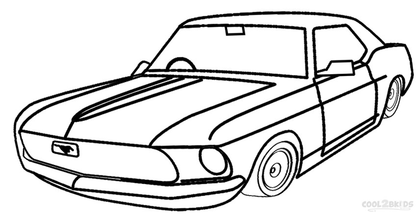 850x447 Printable Mustang Coloring Pages For Kids
