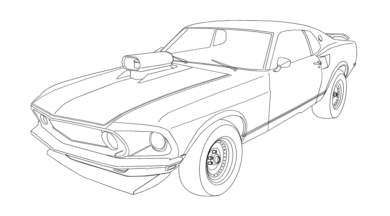 1296x720 Ford Mustang Coloring Pages Robertjhastings Net Remarkable