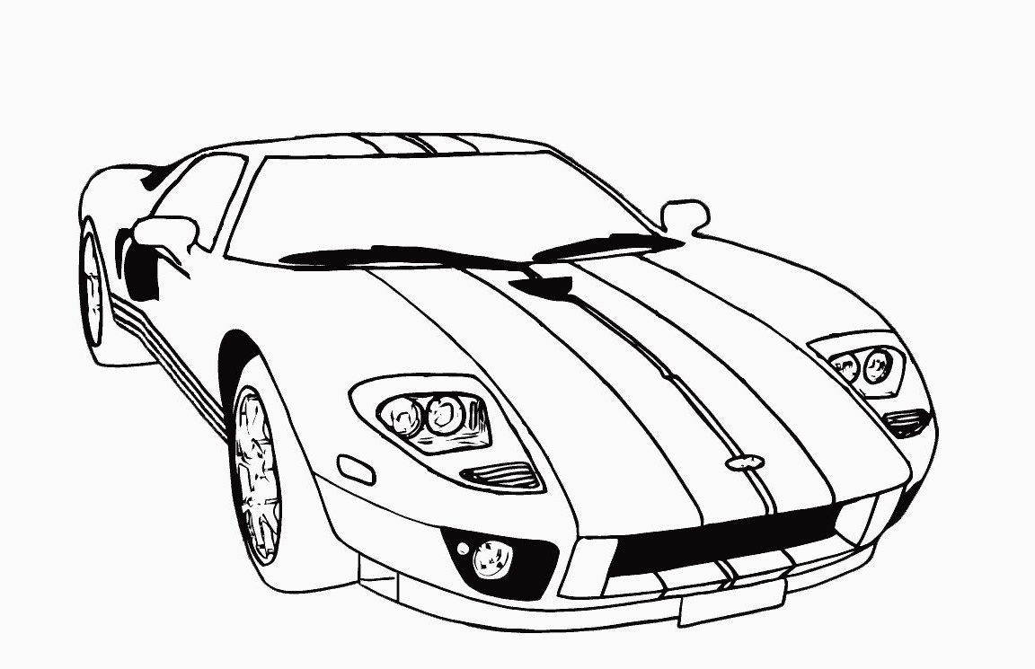 1152x745 Preschoolers Cars Car Coloring Ford Pages Printable General Free