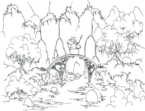 600x461 Fantasy Pages For Adult Coloring Coloring Page Forest Fairy