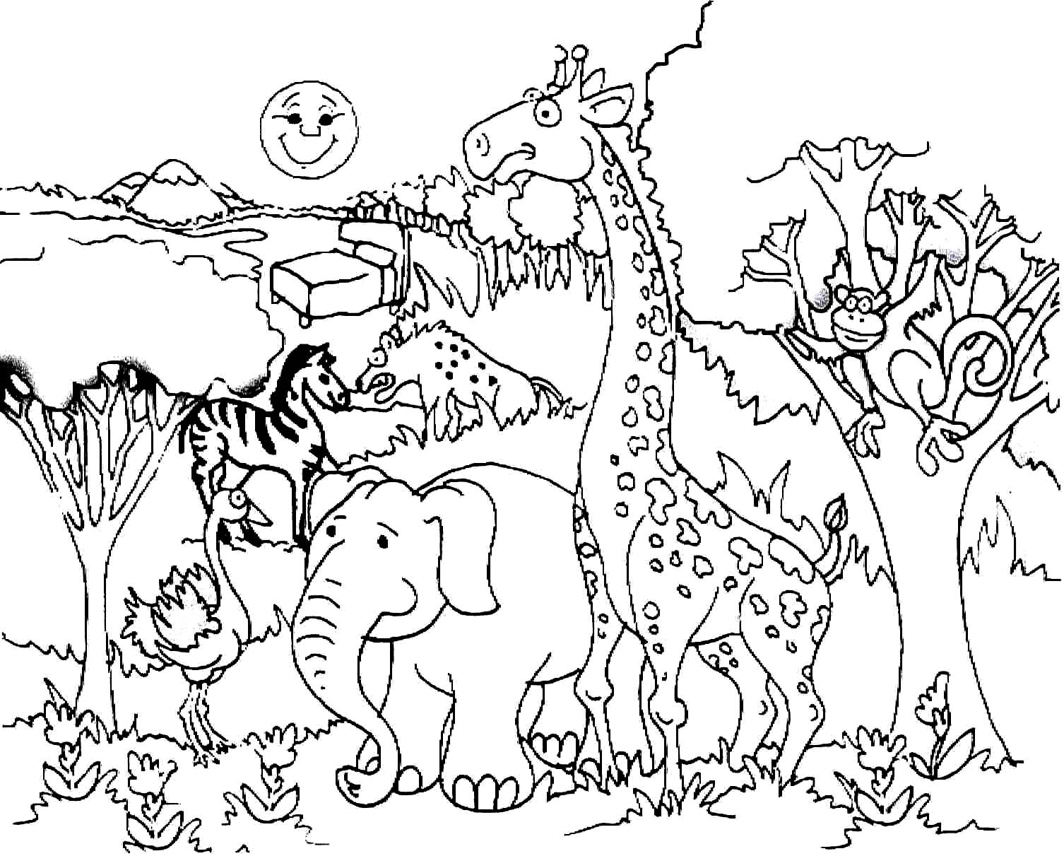 1506x1211 Free Forest Animal Coloring Pages Printable