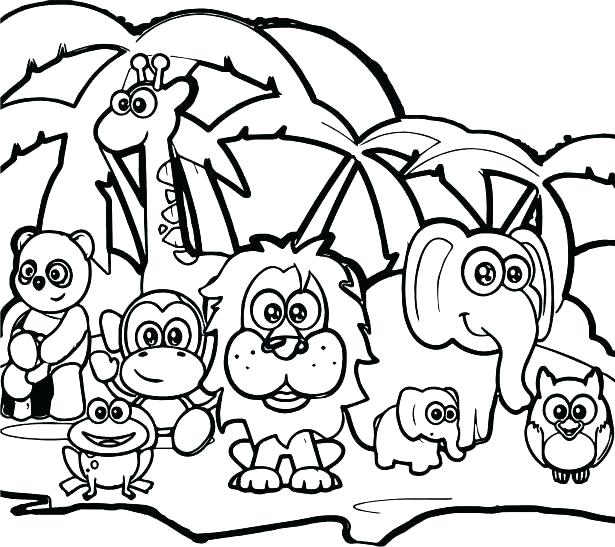 615x547 Coloring Pages Of Animals
