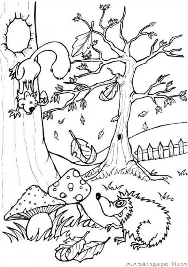 650x925 Forest Coloring Pages Printable With Regard To Decor