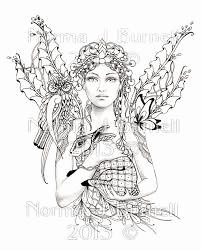 201x251 Art Novueau Fairy Art Gothic Fairy Coloring Pages