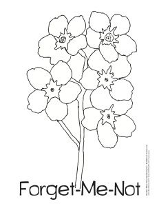 231x299 Clipart Forget Me Not Flowers