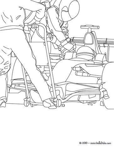 364x470 Formula One Coloring Pages