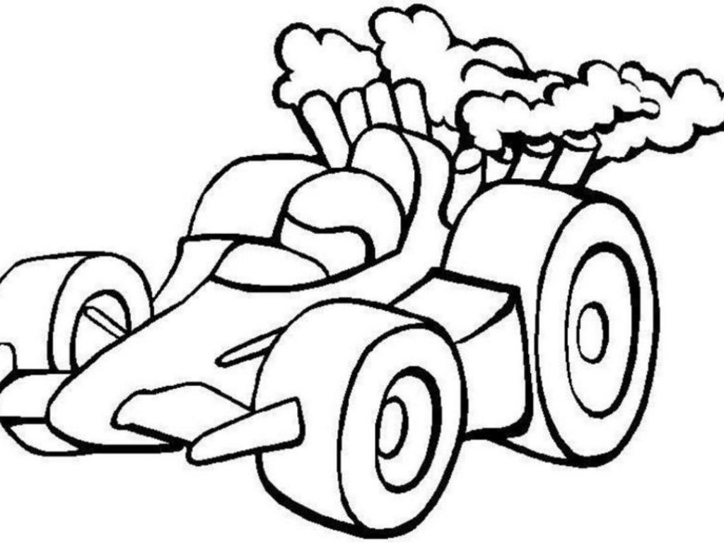 1024x768 Race Car Coloring Formula Pages For Kids Racing High Quality