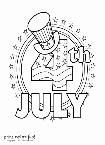 363x500 Fourth Of July Coloring Page