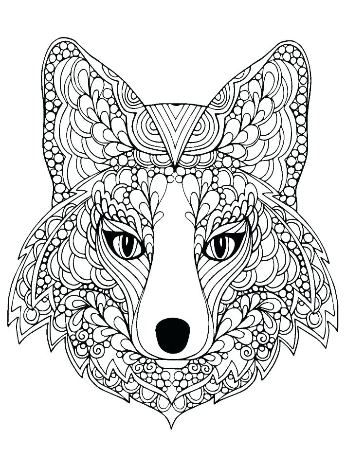 711x960 Cute Wolf Coloring Pages