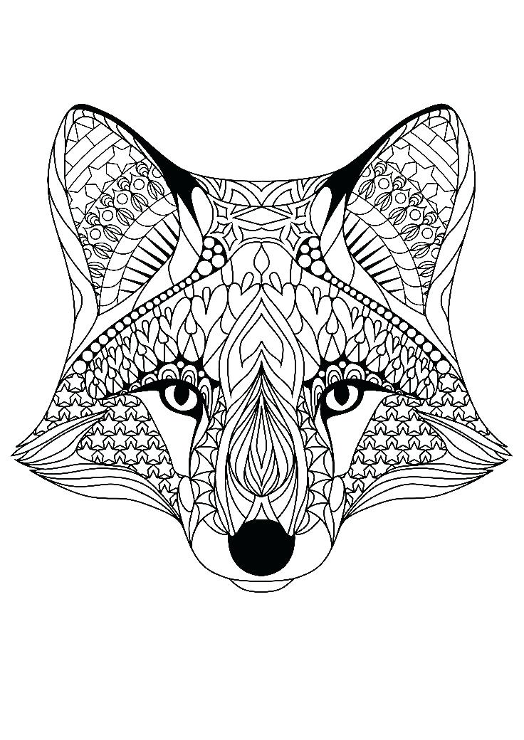 736x1040 Fox Coloring Pages Coloring Coloring Pages For Teenage Girl Plus