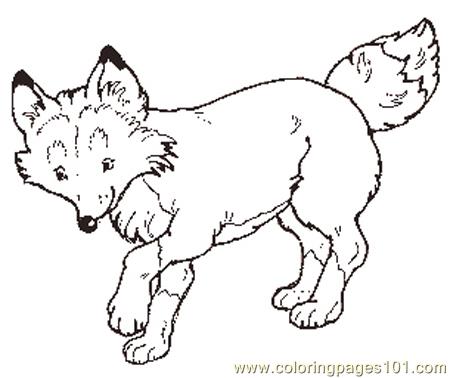 450x378 Free Printable Fox Coloring Pages