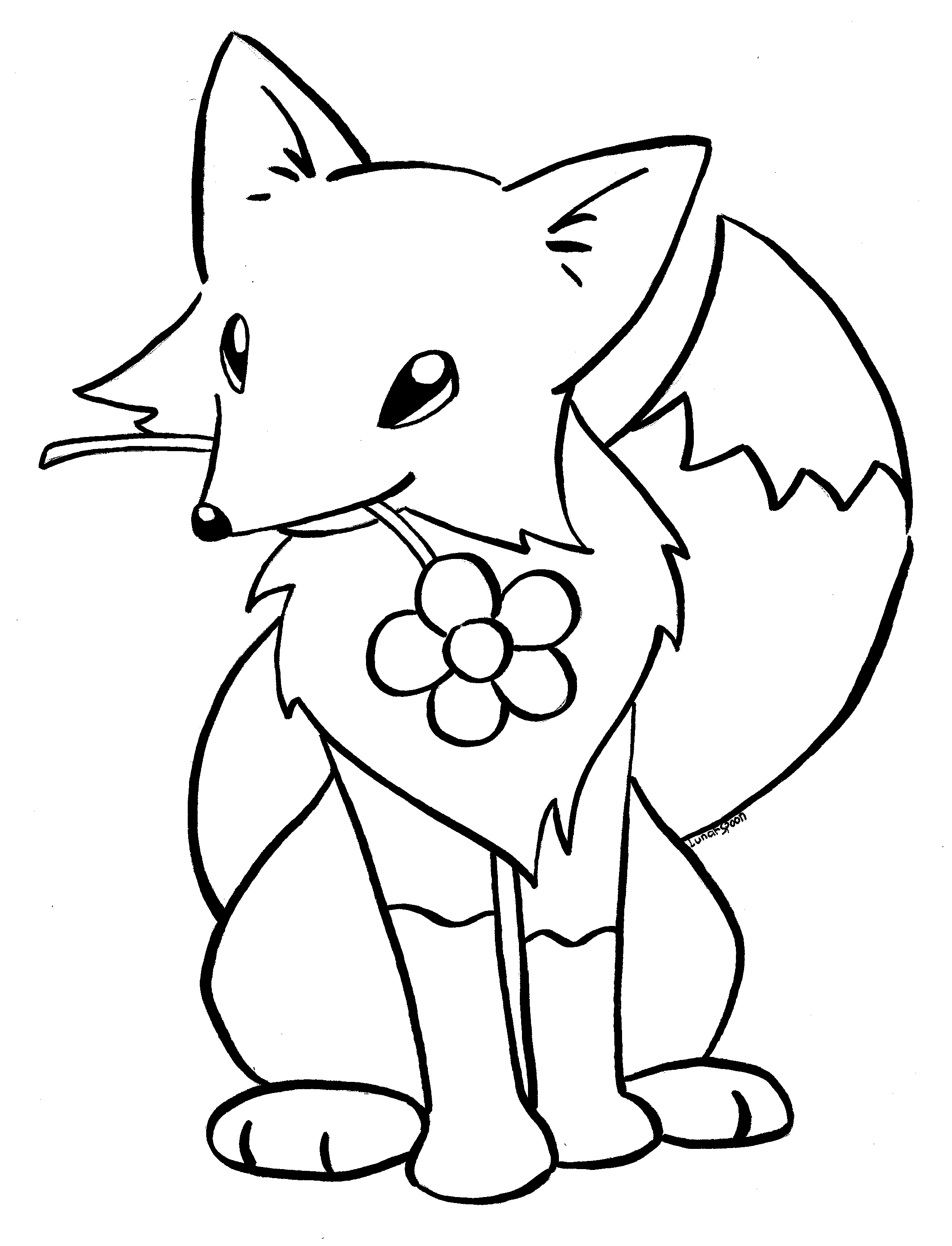2216x2900 Awesome Cartoon Fox Coloring Pages Gallery Printable Coloring Sheet