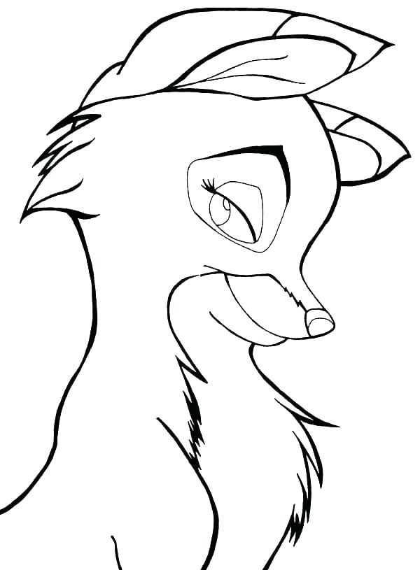 600x815 Fox Coloring Pages