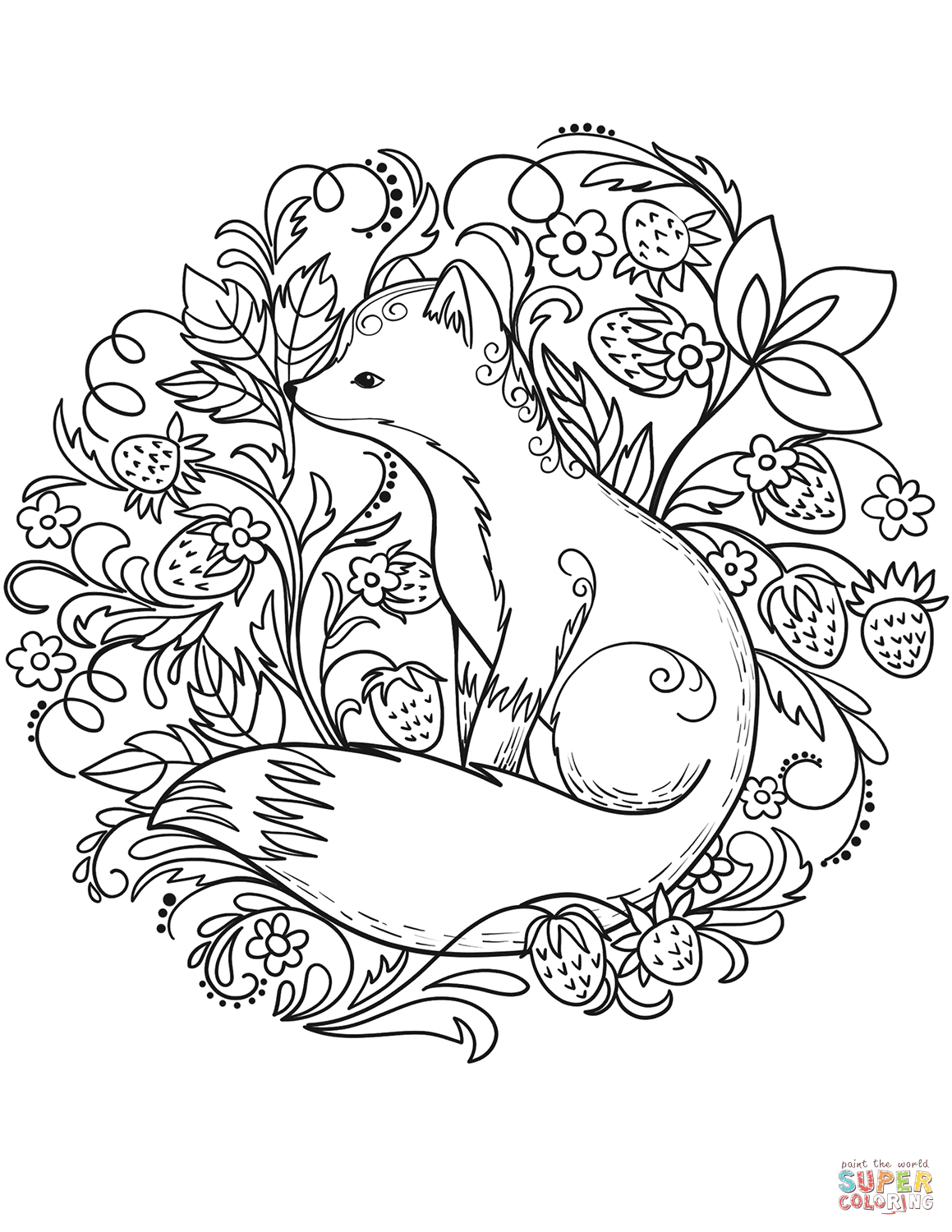 1159x1500 Fox Coloring Pages Page Free Printable