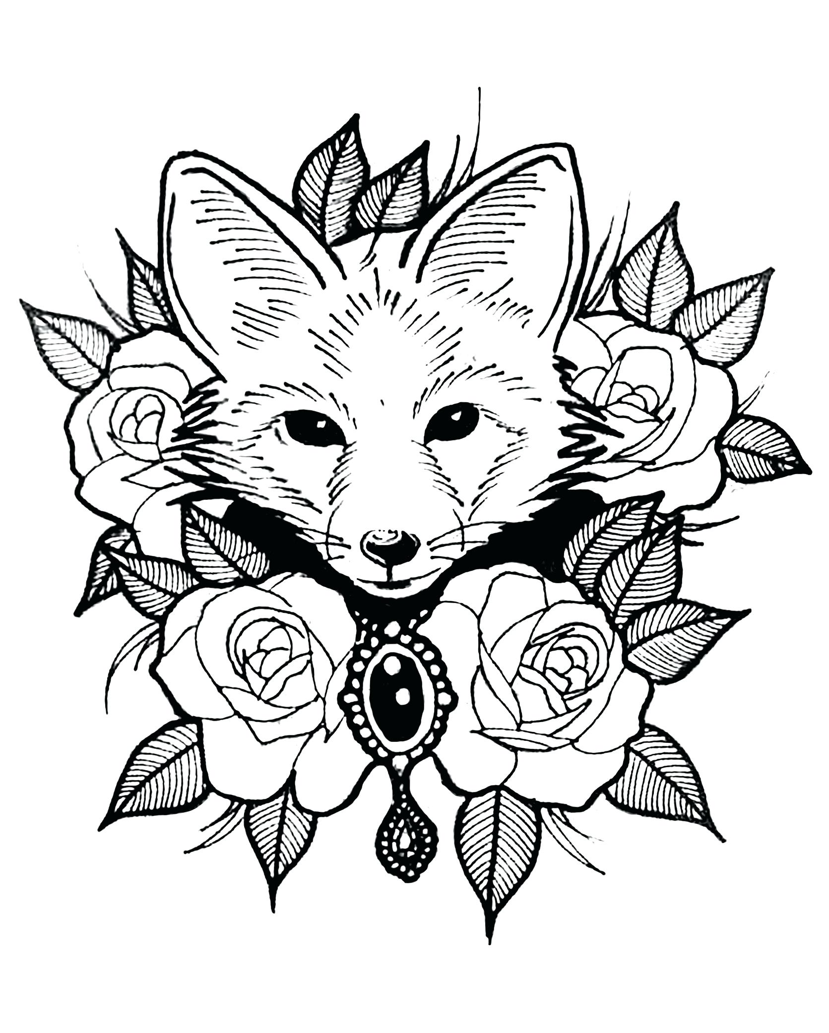1671x2083 Imagination Fox Pictures To Print Coloring Pages Of Foxes Coloring